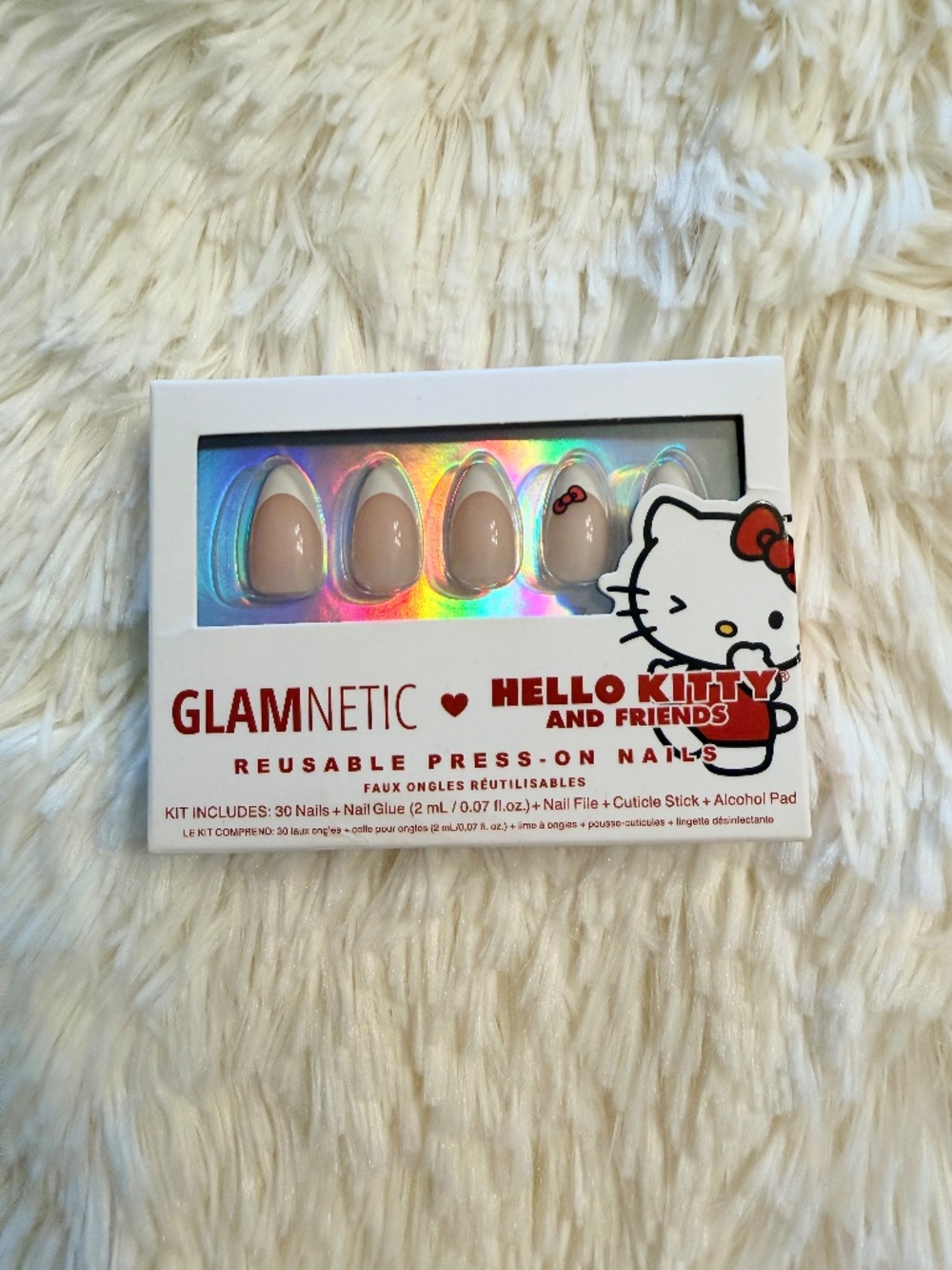 Glamnetic Press-On Nails - Hello Kitty French Tip (Sanrio)